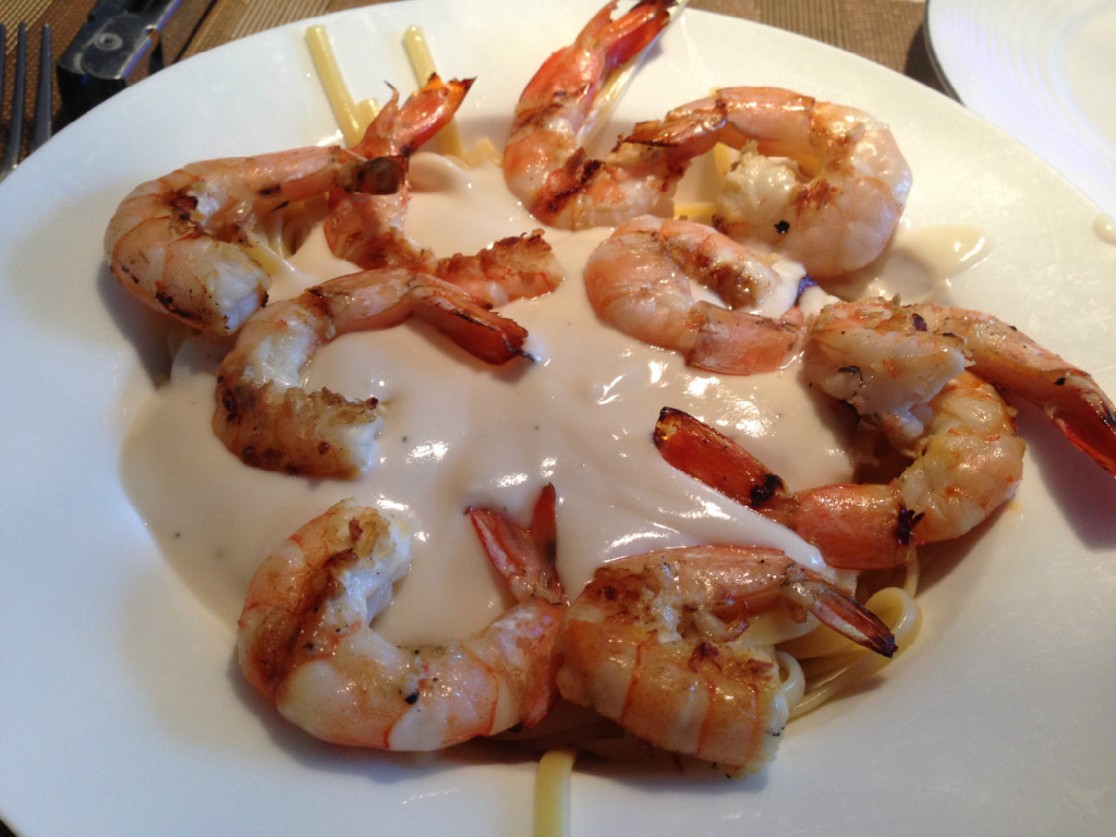 WildGulfprawnsoverLinguiniAlfredo