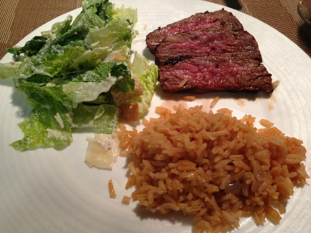 tritipspanishriceandceasarsalad